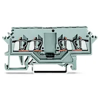 WAGO 280-623/281-411 Diodenklemme 5mm Zugfeder Belegung: L Grau