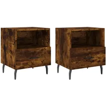vidaXL Nachtschrank 40 x 35 x 47,5 cm Räuchereiche