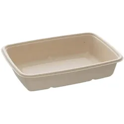 300x Menüschale "BePulp" m. PLA-Laminierung, rechteckig, 950ml