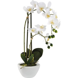 Kunstpflanze Orchidee in Weiß