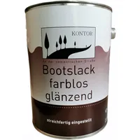 (9,98€/L) Kontor Bootslack Holz Schutz Klar Lack Farblos Glänzend 2,5L
