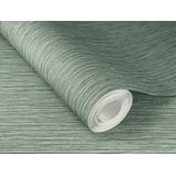 Rasch Textil Rasch Tapete 537666 - Grüne Vliestapete mit feiner Linien-Struktur, Kollektion Curiosity - 10,05m x 0,53m