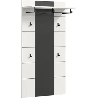 xonox.home Garderobenpaneel Canu 80 x 141 x 29 cm Basalt Grau