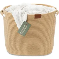 Wiesen.design Korb MATTEO 42x32xH38 cm Braun/48L, Wäschekorb geflochten aus