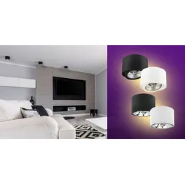 Spectrum Chloe AR111 1-flg. rund schwarz