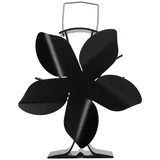 Ofenventilator, Wärmebetrieben, Geräuscharm, Aus Aluminiumlegierung, 5 Flügel, Kaminzubehör Für Zuhause