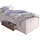 SchlafKONTOR Bett Luca 106 x 205 cm Kiefer massiv pinienfarben weiß trüffelfarben