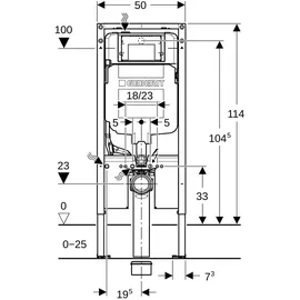Geberit Duofix Element für WWC 114 cm inkl. Sigma