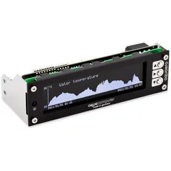 Aqua Computer aquaero 6 PRO, 12 Kanäle, Schwarz, LCD, Tasten