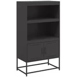 vidaXL Highboard Schwarz 68,5x38,5x123,5 cm Stahl