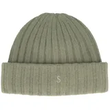 Stetson Strickmütze Beanie aus 100% Kaschmir mit Umschlag grün