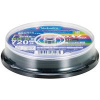 Verbatim VBR520YP10SV2 Blu-ray Disc für 1-fache Aufnahme, 100 GB, weiß, bedruckbar, einseitig, 3-lagig, 2-4-fache Geschwindigkeit, VBR520YP10SV2