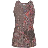 LASCANA Tanktop Damen taupe-koralle-bedruckt Gr.40/42