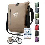 MIVELO 3in1 Fahrradtasche - Rucksack wasserdicht - Sandbeige - 3 in 1 Fahrradtaschen,Bestseller,oft gekauft,rabatt