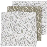 Meyco Baby Cheetah Mullwindeln, 3er Pack (Musselin Mullwindeln, aus 100% saugstarker Baumwolle, super weich, schnell trocknend, hochwertige Windeln, Größe: 70 x 70 cm), Taupe