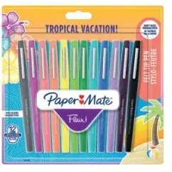 Papermate 1951029 Filzstift Fein / Mittel Schwarz, Blau, Braun, Grün, Hellblau, Hellgrün, Orange, Pink, Violett, Violett, Gelb 12 Stück(e)