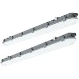 ETC Shop LED Feuchtraumleuchte 2er Set 18W IP65 kaltweiß 6400K