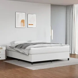 vidaXL Boxspringbett 160 x 200 cm Weiß