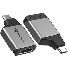 Alogic USB-C zu HDMI Mini Adapter 4 cm Grau