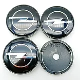 KOUNNENA 4 Stück Radnabenkappen Nabendeckel Felgendeckel Felgenkappen Radnabenabdeckung Radkappen 64mm für Opel Astra H G J Insignia Mokka Zafira Corsa