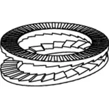 HEICO Befestigungstechnik Keilsicherungsscheibe R 88032 HLB-14 Stahl zinklamellenb. breit 100St. HEICO