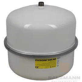 Flamco Ausdehnungsgefäß FLEXCON SOLAR 25 l, 8 b, R 3/4, Vordruck 2,5 bar, weiß