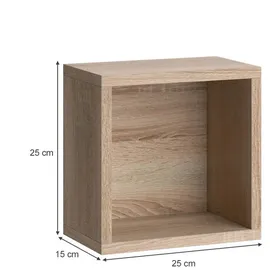 Vicco Wandregal Senyo Sonoma 25 x 25 cm 2er Set