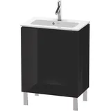 Duravit Waschtischunterschrank 2 Auszüge 62 x 70,4 x 39,1 cm Schwarz Hochglanz