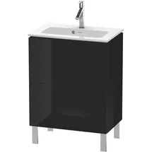 Duravit Waschtischunterschrank 2 Auszüge 62 x 70,4 x 39,1 cm Schwarz Hochglanz