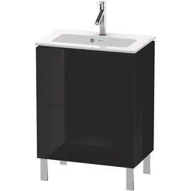 Duravit Waschtischunterschrank 2 Auszüge 62 x 70,4 x 39,1 cm Schwarz Hochglanz