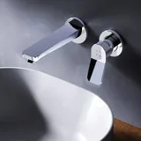 AM.PM Einhebel-Waschtischarmatur Wandmontage Badarmatur Unterputz Wandarmatur aus Messing Waschtischarmatur Waschbeckenarmatur Wasserhahn Bad Armatur