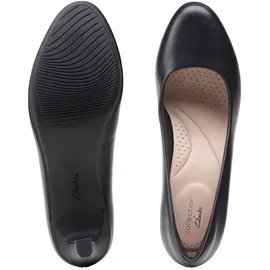 CLARKS Ambyr Joy Pumpe, Black Leather, 37 EU