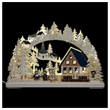 RATAGS Kunsthandwerk RATAGS 3-D Schwibbogen Pyramidenhaus