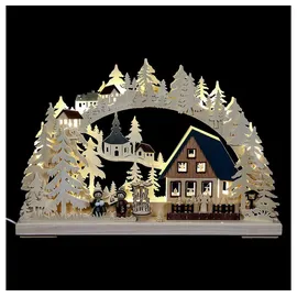 RATAGS Kunsthandwerk RATAGS 3-D Schwibbogen Pyramidenhaus