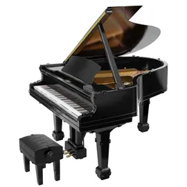 Metal Earth Fascinations Metallbausätze - Musik Instrument Grand Piano Flügel, lasergeschnittener 3D-Konstruktionsbausatz, 3D Metall Puzzle, DIY Modellbausatz mit 3 Metallplatinen, ab 14 Jahre