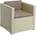 Polyrattan Loungesessel 70 x 69 x 63 cm beige