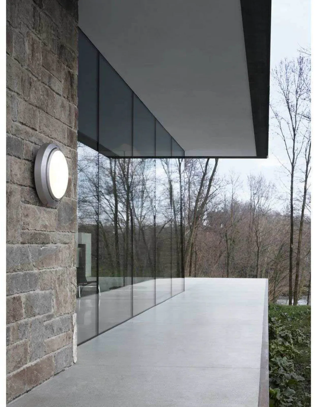 Wandleuchte Luceplan, Metallisch, für Terrasse, Aluminium