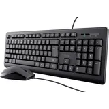 Trust Primo KEYBOARD AND MOUSE SET US Englisch Schwarz