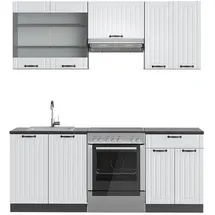 Vicco Küchenzeile Fame-Line 200 cm Weiß