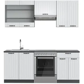Vicco Küchenzeile Fame-Line 200 cm Weiß