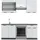 Vicco Küchenzeile Fame-Line 200 cm Weiß