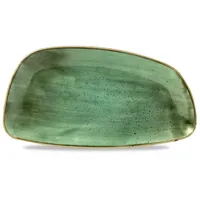 Churchill 6 x Platte oval 35x18,5cm Geo STONECAST samphire