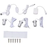 Mini-LED-Spot-Leuchten, 5 V, USB-Schaufenster-Display-Leuchte, 1 Bis 3 Dimmbare Kleine Schrankleuchte die Schmucksammlung (Natürliches Licht)