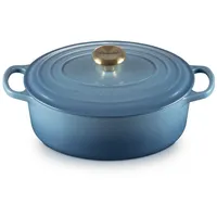Le Creuset Signature Bräter 27 cm oval chambray