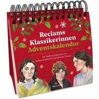 Sonstige Verlage Reclams Klassikerinnen Adventskalender. 24 Weihnachtskarten mit Lebensweisheiten berühmter Frauen: