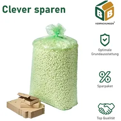 500 x Maxibriefkarton (240 x 160 x 45 mm) + 1 x Verpackungschips (300 Liter, klein) Verpackung Transport Päckchen Versandmaterial BB-Verpackungen