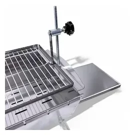 Grillpeter Mangal Edelstahl 2 mm Schaschlickgrill Set + 9 Spieße