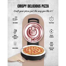 Bestron Pizzaofen Beige