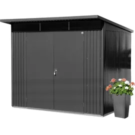 Biohort AvantGarde A5 2,54 x 1,74 m dunkelgrau-metallic Doppeltür