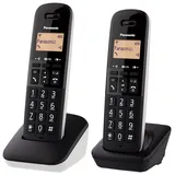 Panasonic KXTGB612JTW 2 X Telefon Cordless Duo Freisprecheinrichtung Black/Weiß